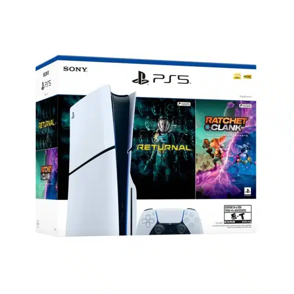 Sony PlayStation 5 Versión Digital SLIM 1TB 2 JUEGOS Returnal - Ratchet Clank