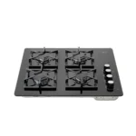 HACEB ENCIMERA A GAS - 4 QUEMADORES - VIDRIO TEMPLADO HA-CUB-ASL-CG-66 CRISTAL-ML-EXP)