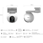 CÁMARA PT IP WIFI CON BÁTERIA HB8 2K / 4MP / BATERIA / AUTOTRACKING / IA / AUDIO / LED / EXTERIOR / 360 / CS-HB8-R100-2C4WDL / EZVIZ