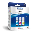 Botellas de Tinta Epson Ecofit Color Cian, Magenta y Amarillo T544 3 unidades