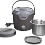 Proctor Silex Lonchera eléctrica portátil y calentador de alimentos con asa de transporte integrada, ajustes de calor alto y bajo (33120C), color negro