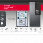 Refrigeradora Rca Quaddoor Mirror Glass Bcd-446wdm 417L