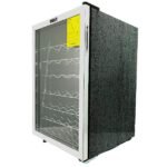 Vinera Rca JC128WR 128 litros una puerta 37 botellas marco de aluminio parrilas onduladas color croma