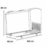 Congelador SHOWCASE Rca horizontal 298 litros tapa de vidrio color blanco - Image 2