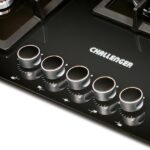 Encimera a gas Challenger SQ-6778 76 cm 5 quemadores triple corona color negro 1.6778.20.19.01 - Image 2