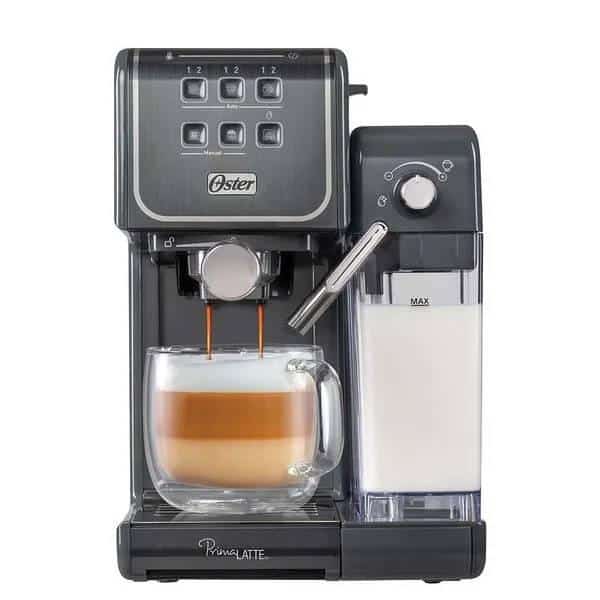 Cafetera Oster BVSTEM6801M-013 1170 watts 5 tazas estructura principal de acero inoxidable; partes plásticas color negro