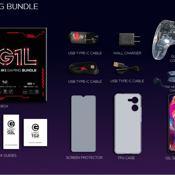 LOGIC G1L GAMING PHONE+GAME PAD+BUDS RAM 4+10GB/ 128GB