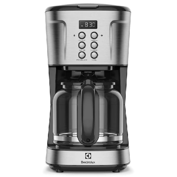 Cafetera Electrolux ECM30 900 watts 38 tazas inox panel digital color negro