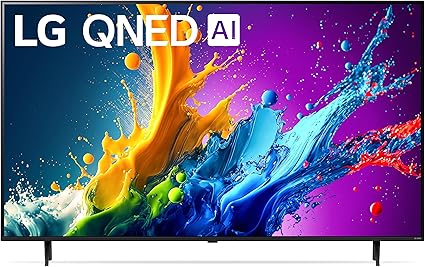 Tv LG de 65 pulgadas QNED80T Series LED Smart TV 4K con control remoto mágico alimentado por IA 2025