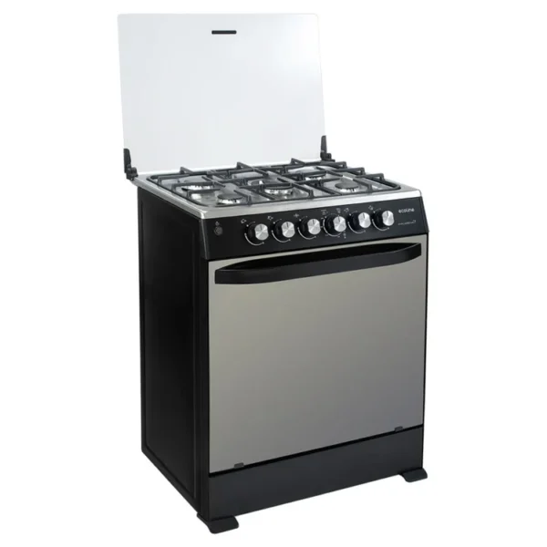 Cocina con Horno Macarena Ecoline negro mate de 5q con grill