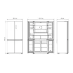 Refrigerador Four  Black RMF 77960 de 512 lts con motor Inverter - TEKA. BAJO PEDIDO - Image 2