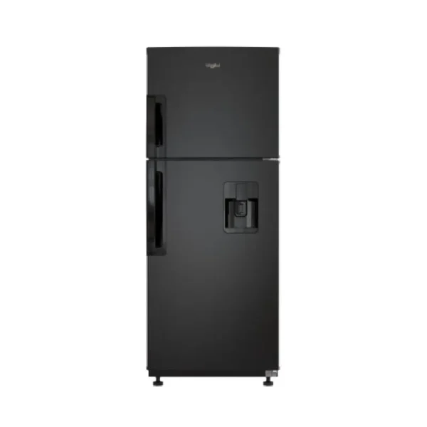 Refrigeradora Whirlpool WRW25CKTMB 262 litros top freezer xpert flow color Negro