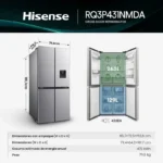 Refrigeradora No Frost Hisense Rq3P431Nmda  465 Litros - Image 2