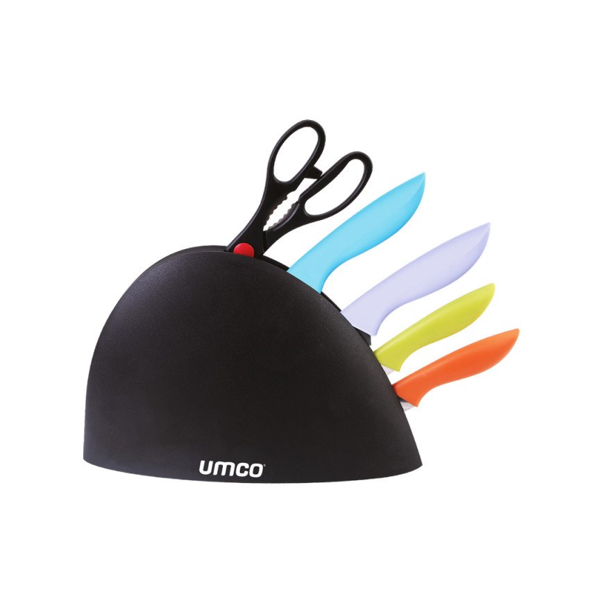set-de-cuchillos-con-soporte CUCHILLOS UMCO SET DE 5 CON SOPORTE - Image 1