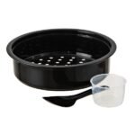 Black & Decker Olla Arrocera Antiadherente RC628W Blanco con Doble Capa, Vaporera, Espátula, Medidor y Función para Mantener Caliente 28Tz 2.8L 1000W - Image 2