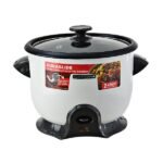 Black & Decker Olla Arrocera Antiadherente RC628W Blanco con Doble Capa, Vaporera, Espátula, Medidor y Función para Mantener Caliente 28Tz 2.8L 1000W