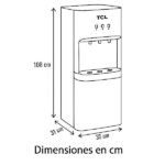 Dispensador de agua TCL TY-LWYR91T | Botellón Oculto | Indicadores LED | Limpieza UV - Image 4