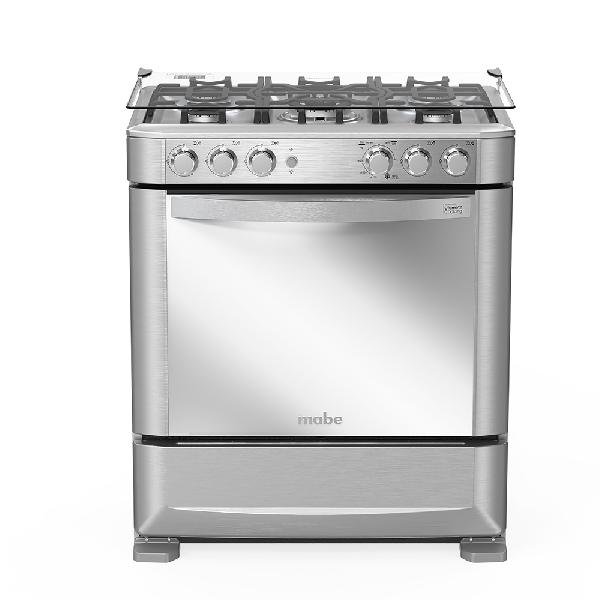 Cocina a gas MABE EM7625FX0 5 Quemadores Triple llama Grill a gas Tecnología Ultimate Cooking