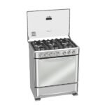 Cocina a gas MABE EM7630FX0 6 Quemadores Grill a gas Tecnología Ultimate Cooking Puerta con Doble Vidrio