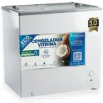 Congelador Vitrina American Star AS-209SC 170L Tapa Vidrio Templado